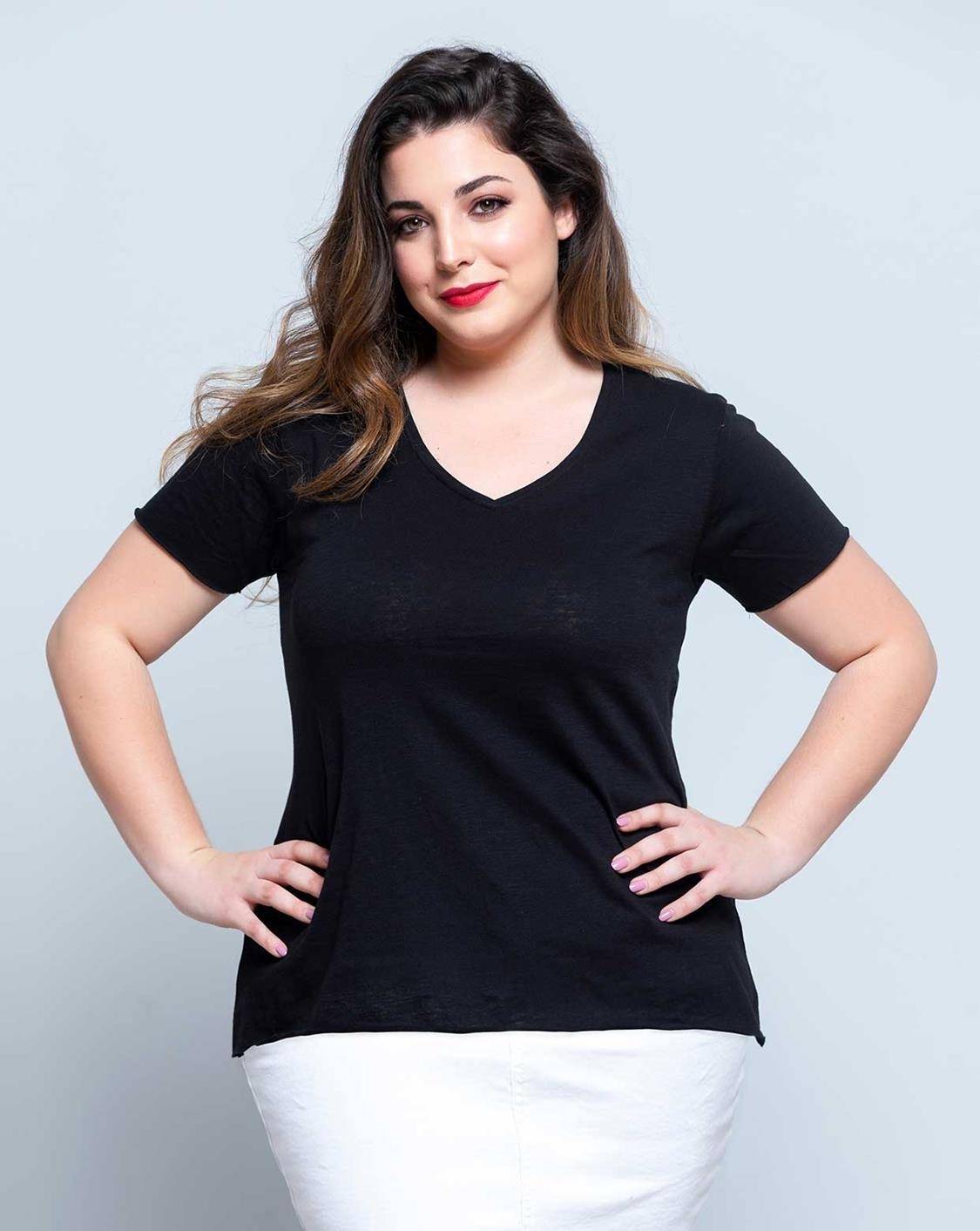 Koszulka damska Curves Slub