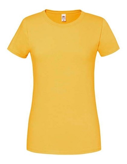 Koszulka damska Fruit of the loom taliowana z okrągłym dekoltem