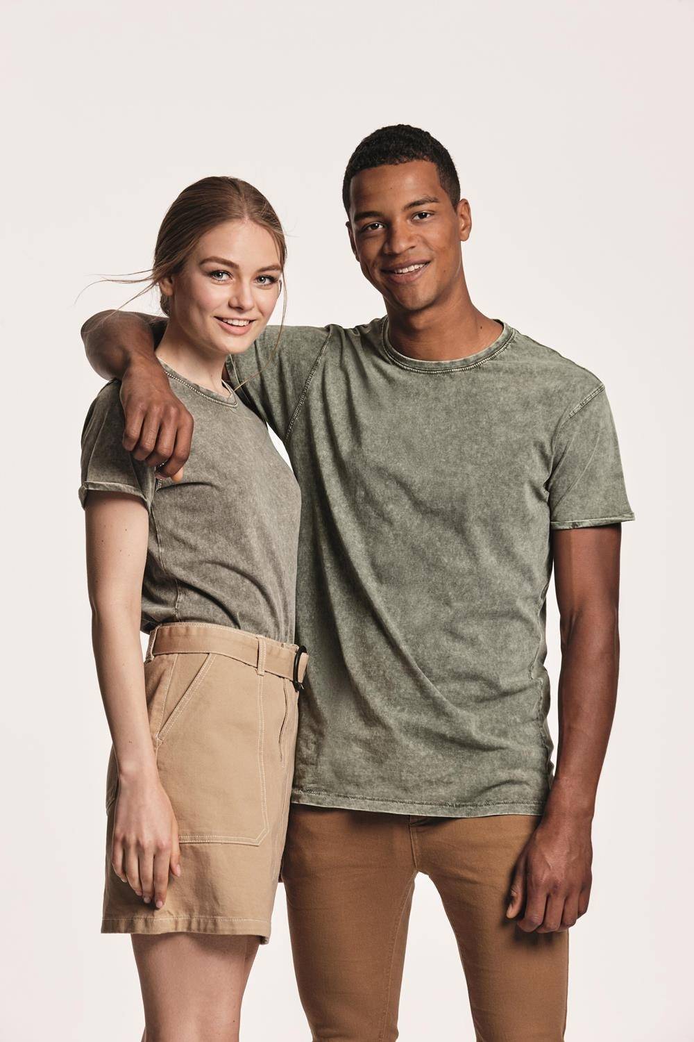 Koszulka damska imitująca materiał typu jeans