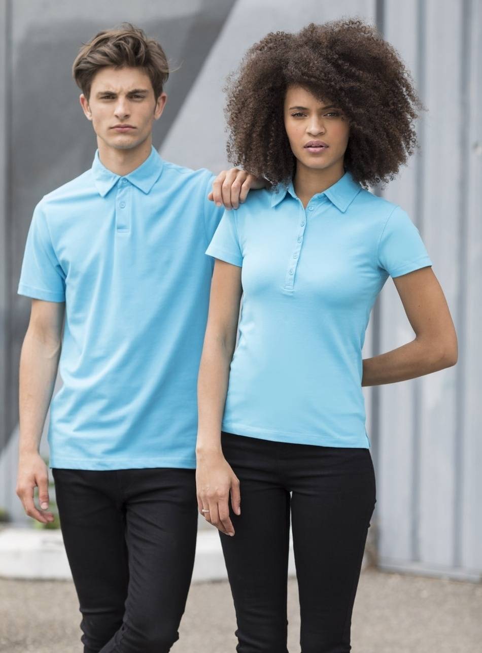 Koszulka damska polo z krótkim rękawem