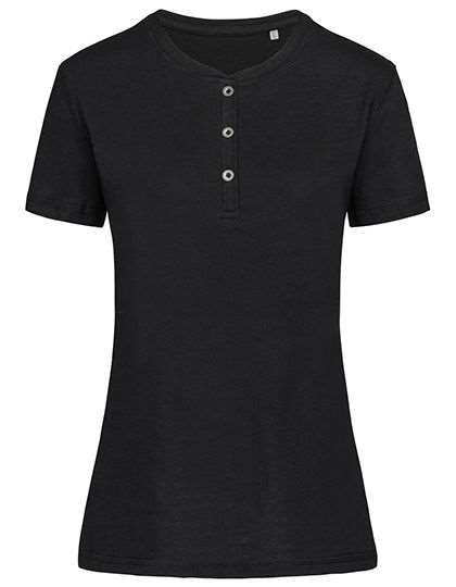 Koszulka damska Stedman z listwą z guzikami