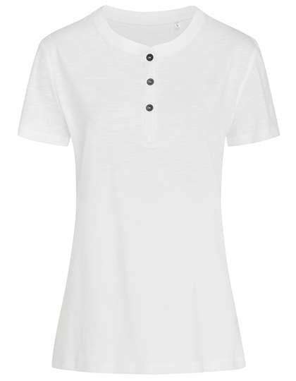 Koszulka damska Stedman z listwą z guzikami