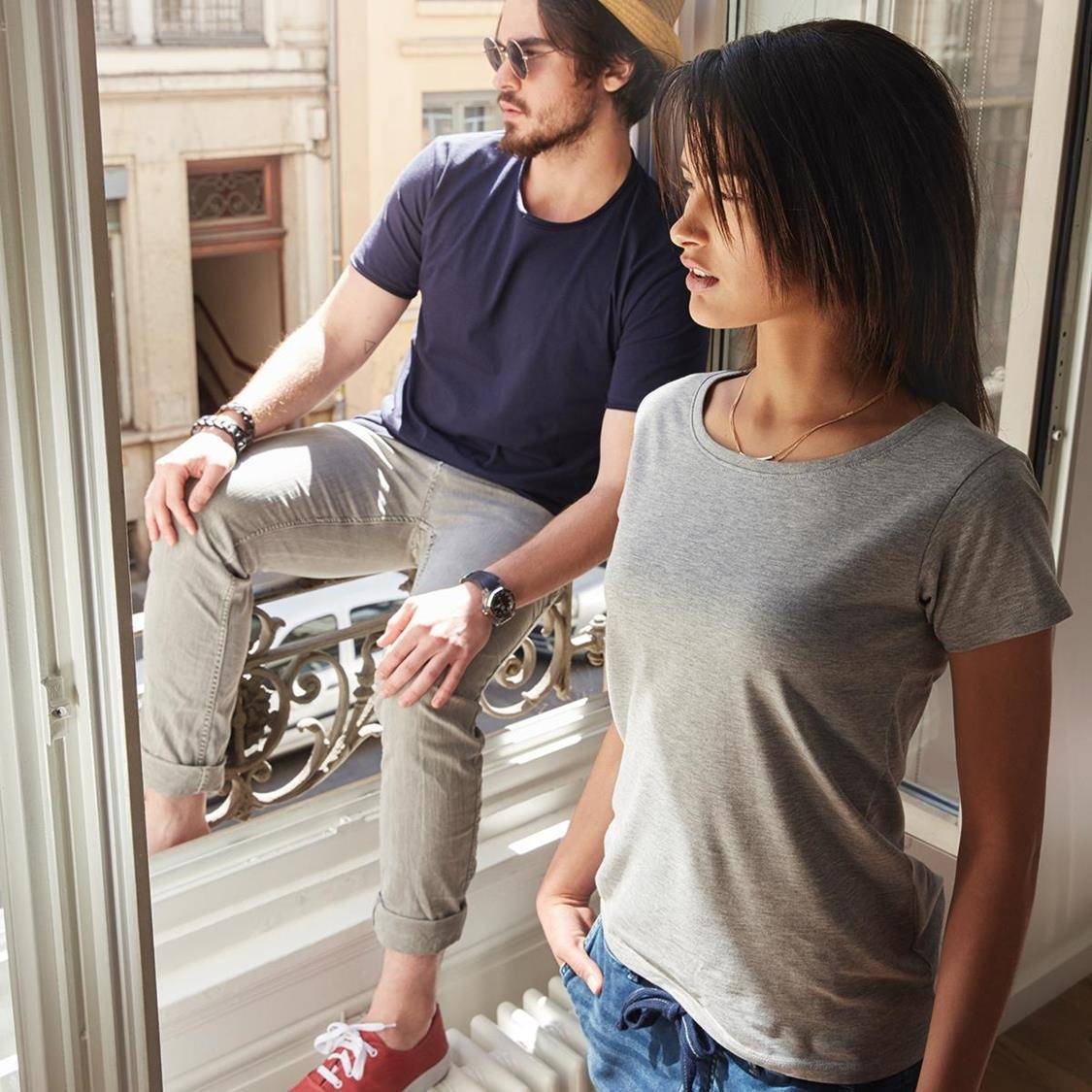 Koszulka damska z bawełny organicznej James+Nicholson