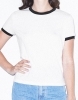 Koszulka damska z kontrastowymi lamówkami