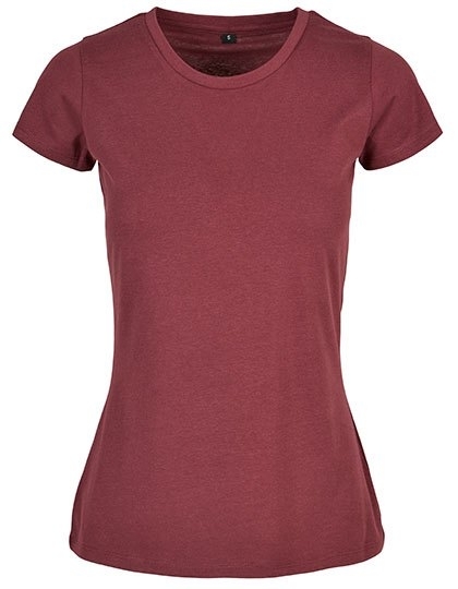 Koszulka damska z okrągłym dekoltem wykonana z bawełny o splocie single jersey