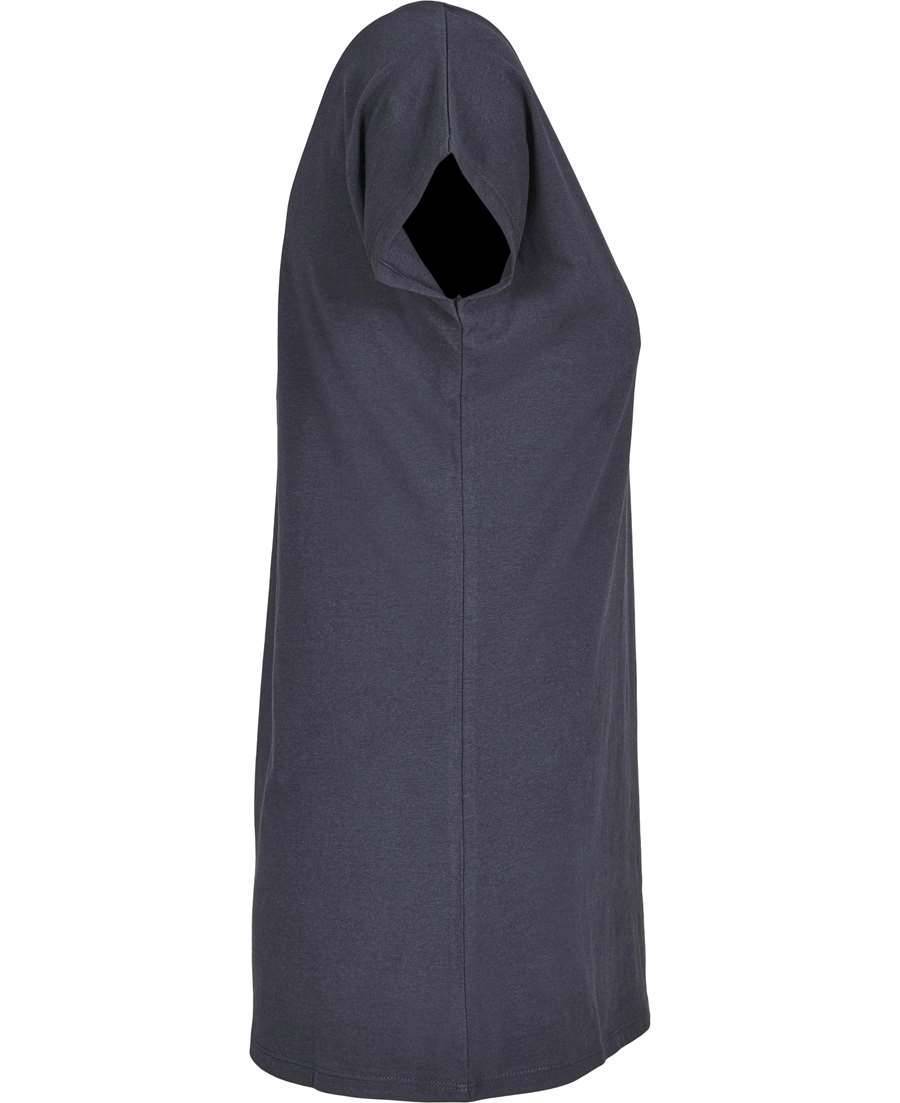 Koszulka damska z szerokim okrągłym dekoltem, luźny fason