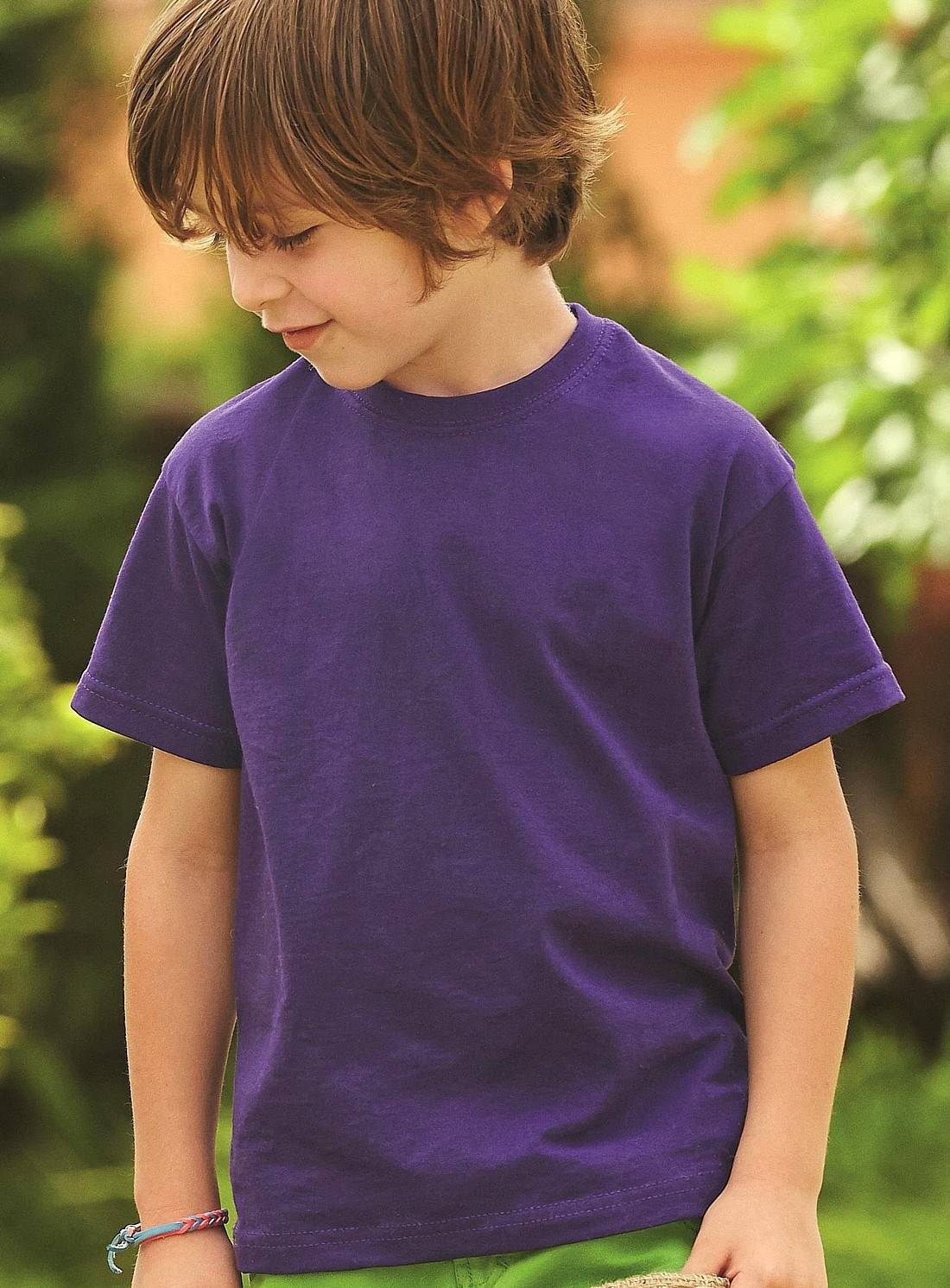 Koszulka dziecięca z materiału o drobnym splocie