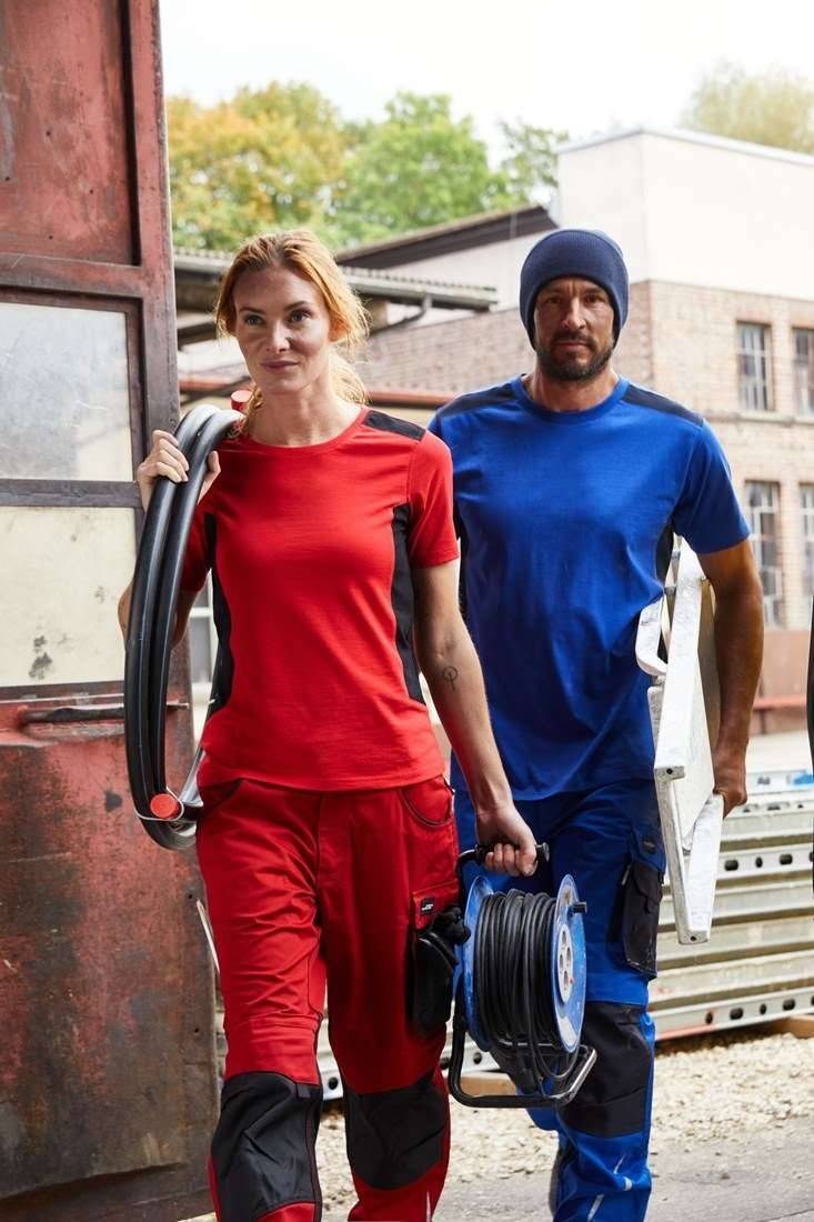 Koszulka męska dwukolorowa, wytrzymała - uszyta z ekologicznych materiałów