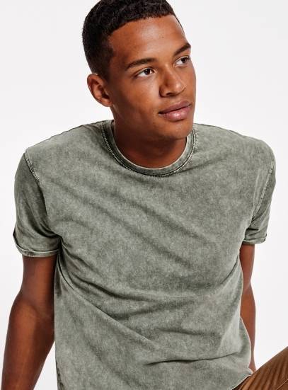 Koszulka męska imitująca materiał typu jeans