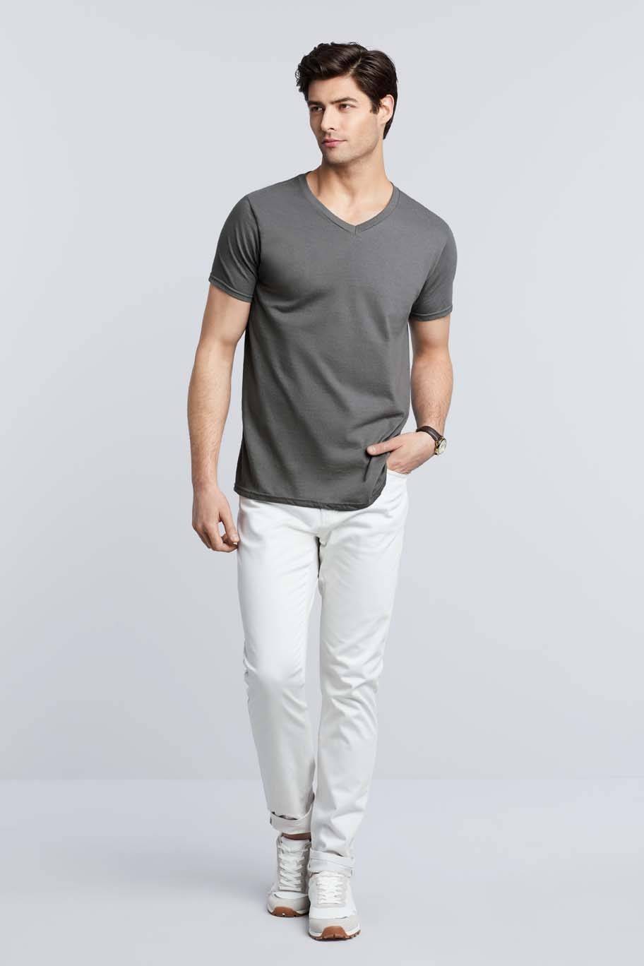 Koszulka męska Softstyle V-Neck
