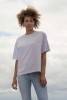 Koszulka o swobodnym fasonie oversized uszyta z bawełny organicznej, model damski