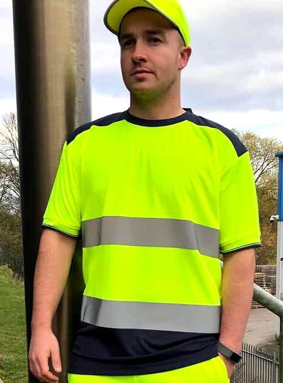 Koszulka odblaskowa dwukolorowa marki Yoko