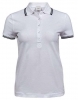 Koszulka polo damska Tee Jays z paskami na kołnierzyku oraz rękawkach
