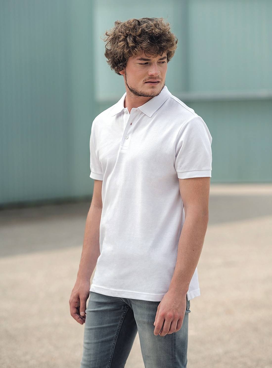 Koszulka polo męska HRM typu slim fit