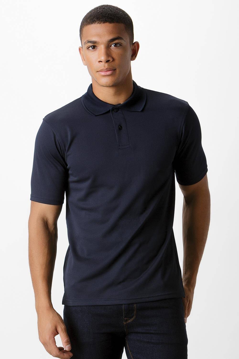 Koszulka polo męska Kustom Kit z dzianinowym kołnierzykiem