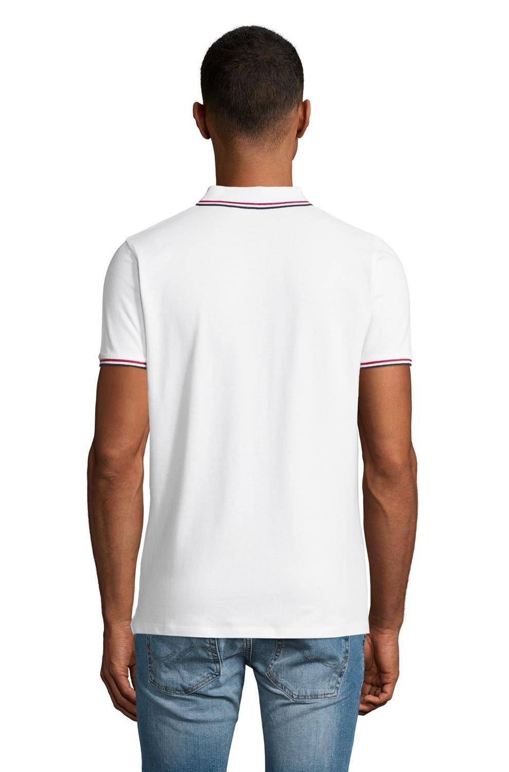 Koszulka polo męska Sol's z kontrastowymi paskami