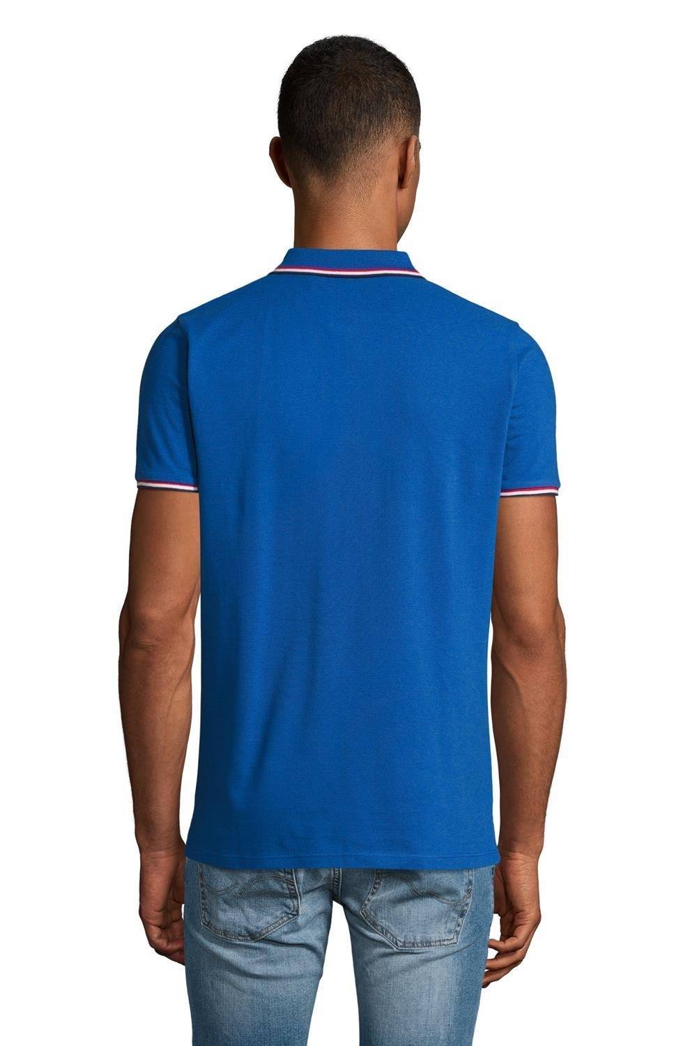 Koszulka polo męska Sol's z kontrastowymi paskami