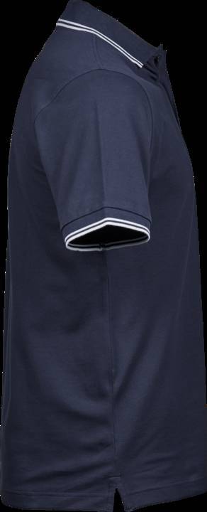 Koszulka polo męska Tee Jays z paskami na kołnierzyku oraz rękawkach