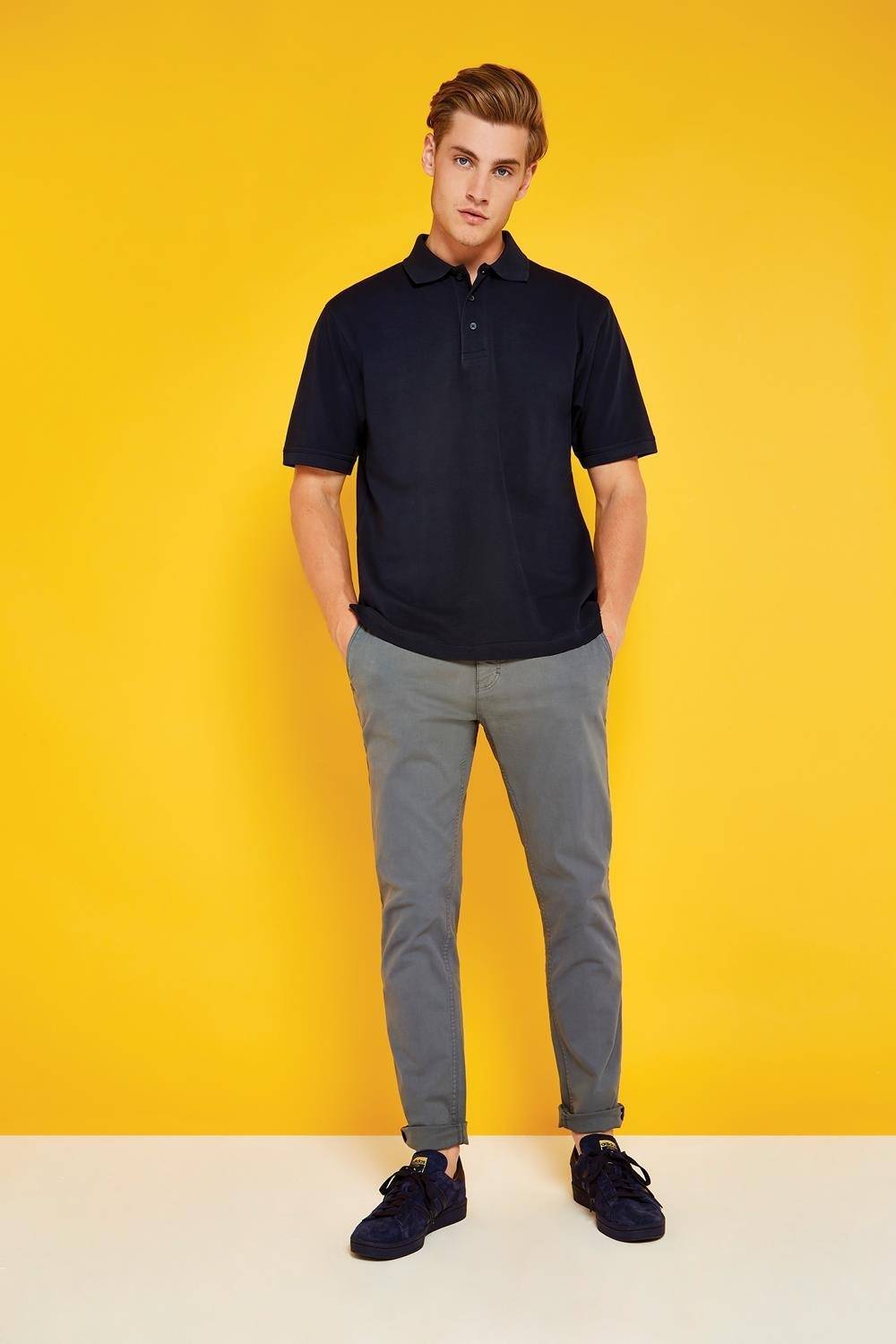 Koszulka polo męska z możliwością prania w wysokiej temperaturze