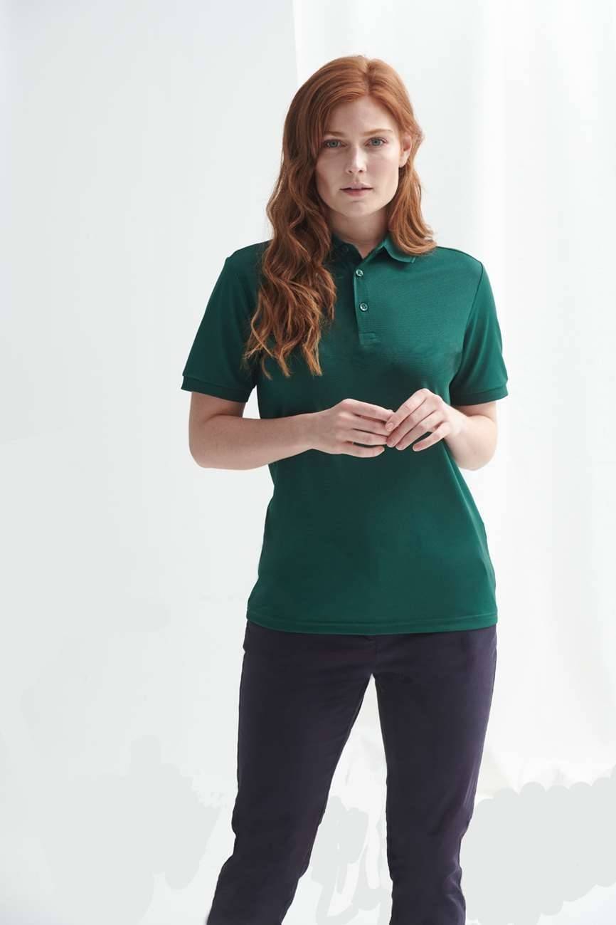 Koszulka polo o klasycznym kroju z oddychającego materiału z recyklingu