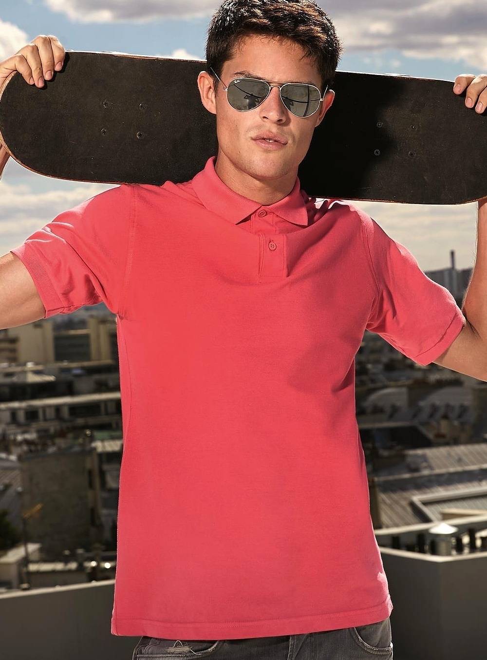 Koszulka polo Safran z bawełny czesanej marki B&C