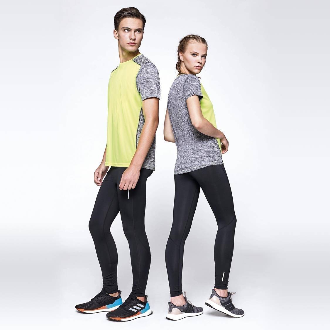 Koszulka sportowa męska z melanżowymi plecami i rękawkami