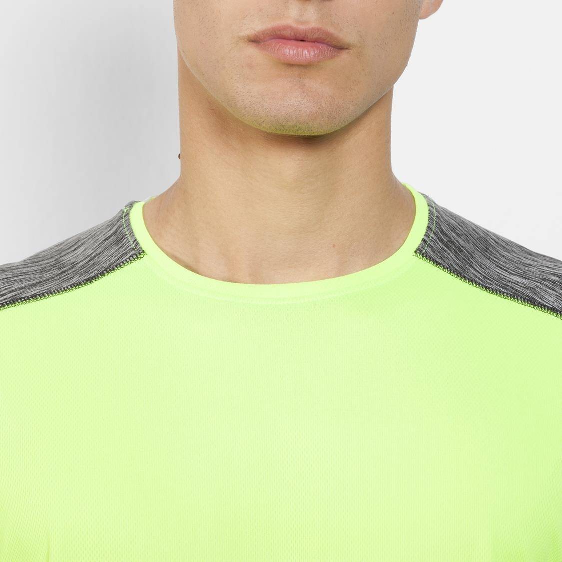 Koszulka sportowa męska z melanżowymi plecami i rękawkami