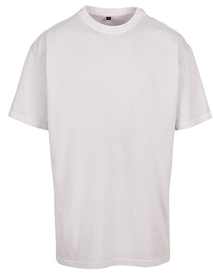 Koszulka z dekoracyjną strukturą spranego materiału, fason oversized