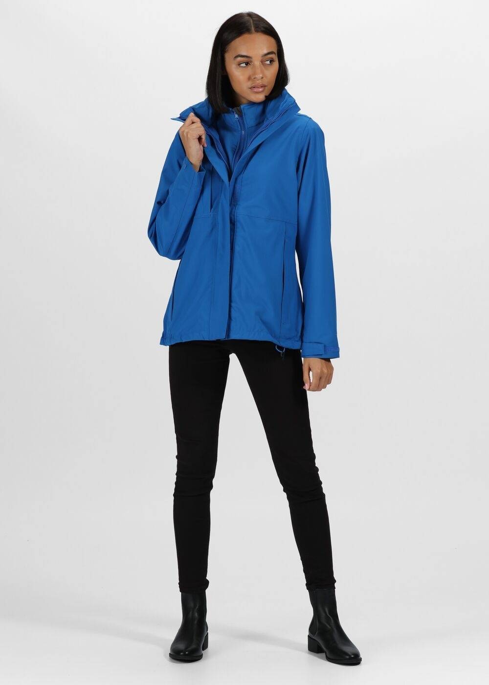 Kurtka damska 3in1 z chowanym kapturem i podpinką softshell