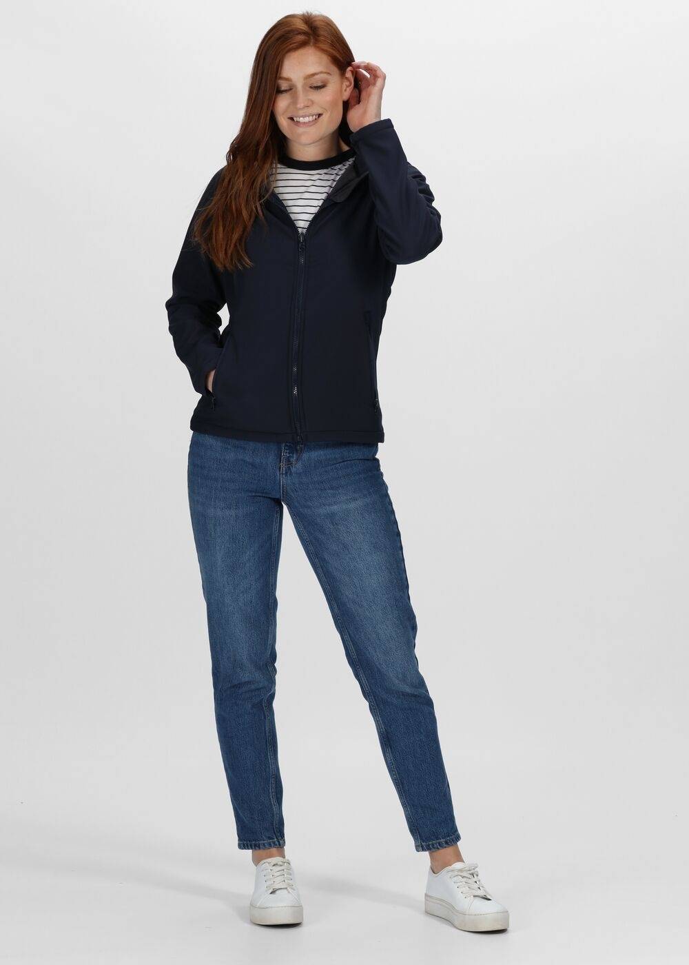 Kurtka damska 3in1 z chowanym kapturem i podpinką softshell