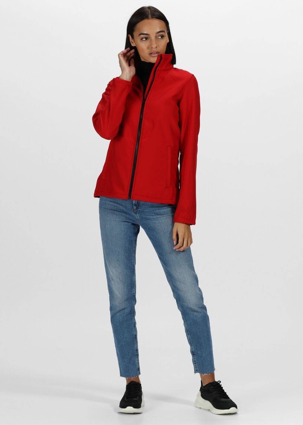 Kurtka damska Regatta w technologii softshell z klapą sztormową