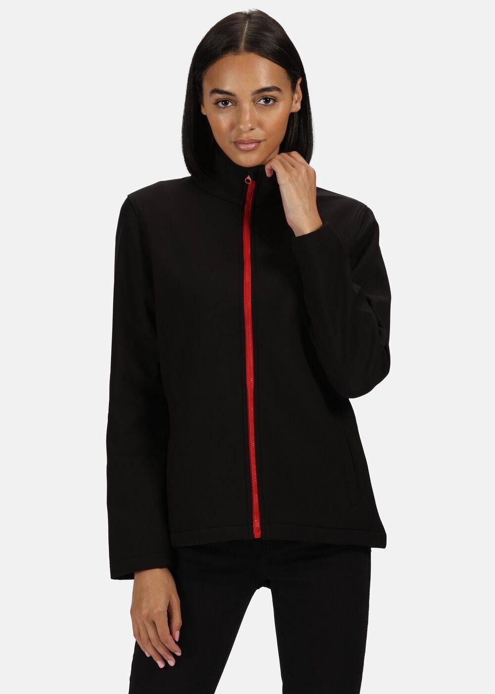 Kurtka damska Regatta w technologii softshell z klapą sztormową