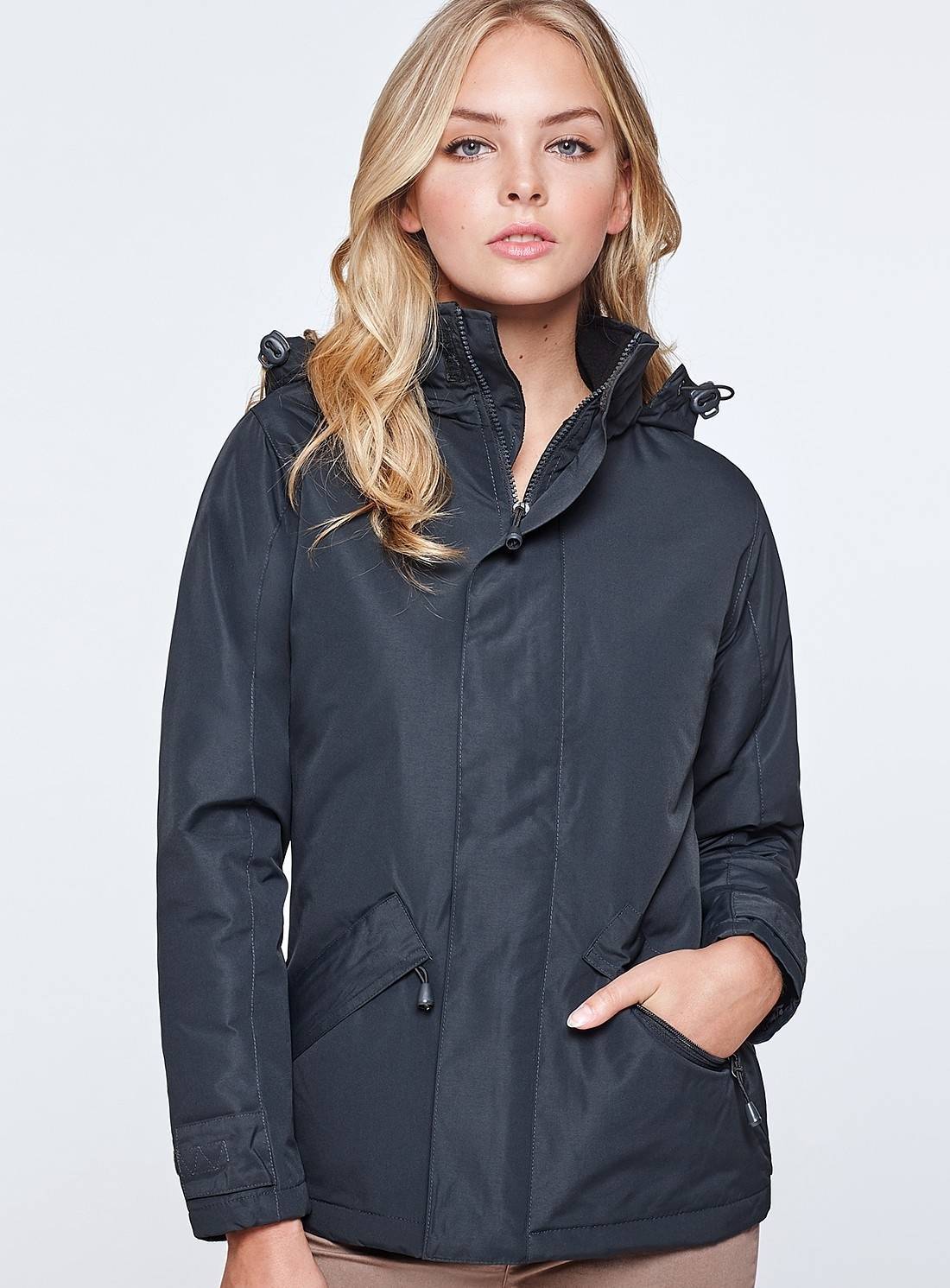 Kurtka damska Roly z chowanym kapturem i klapą sztormową