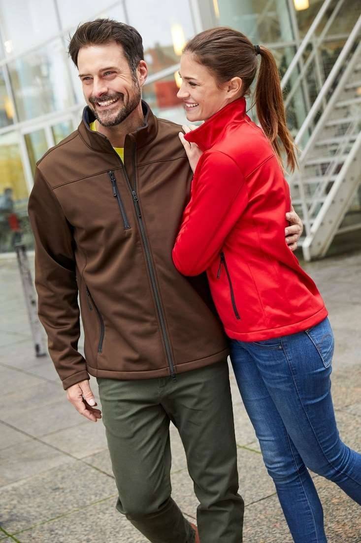 Kurtka damska w technologii softshell z warstwą mikropolaru