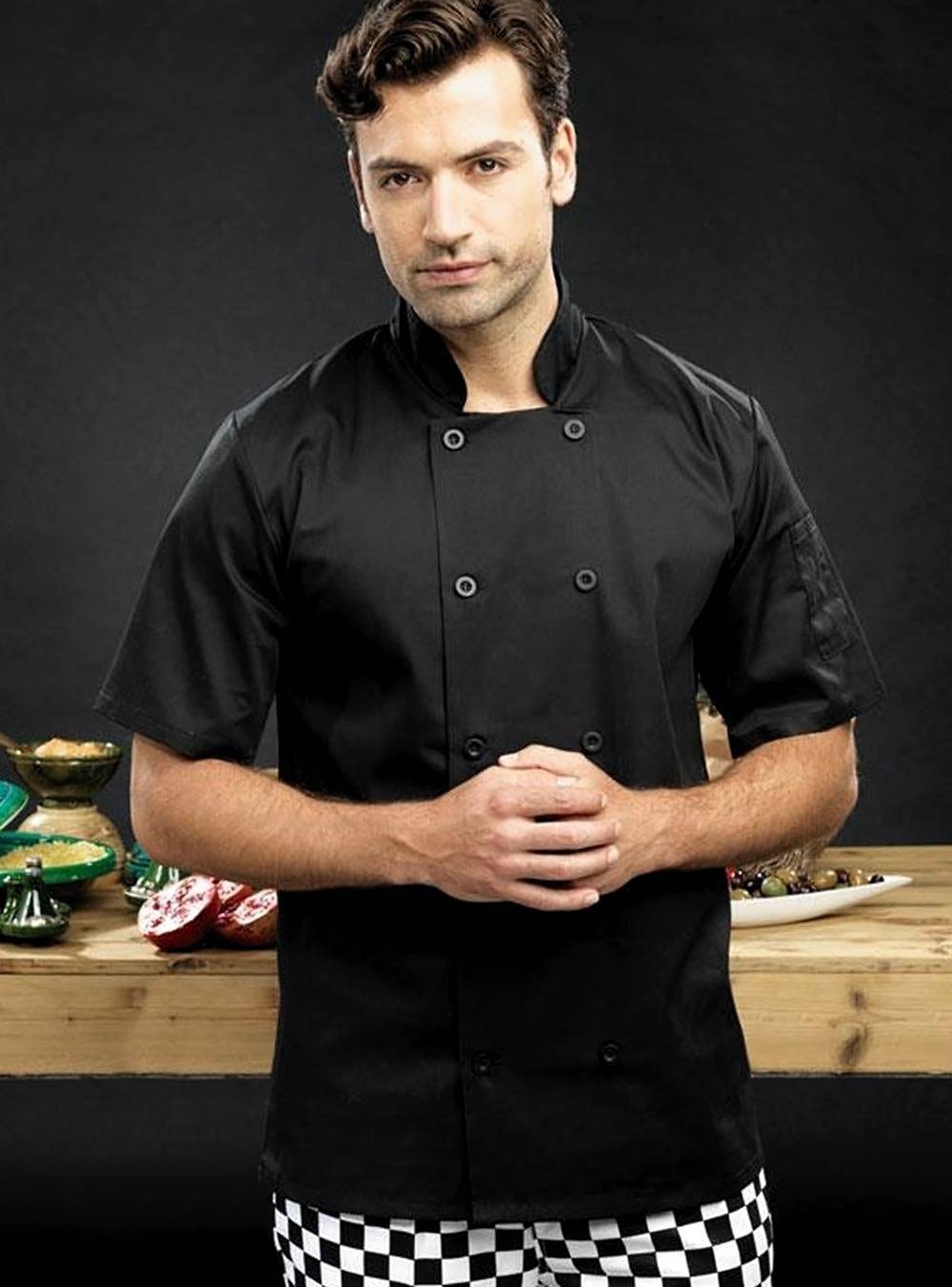 Kurtka kucharska z krótkimi rękawami Essential