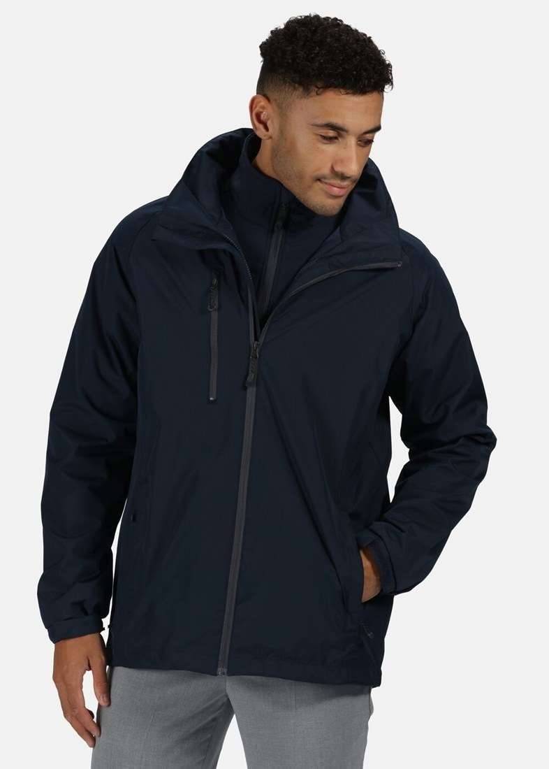 Kurtka męska Regatta z odpinaną bluzą softshell i chowanym kapturem