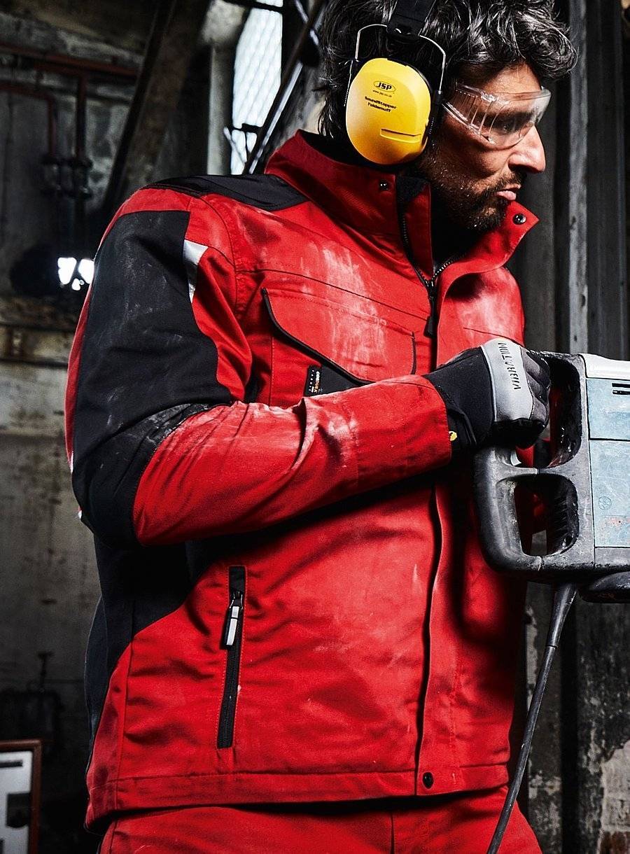 Kurtka robocza softshell z odblaskowymi detalami, wodoodporna