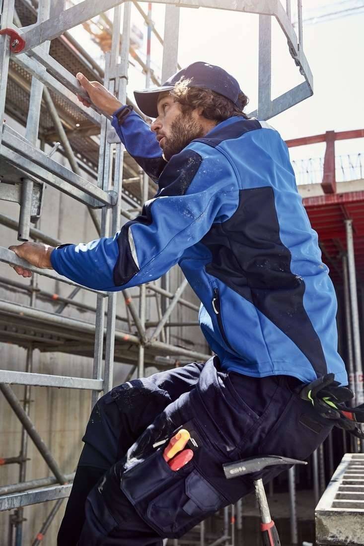 Kurtka robocza softshell z odblaskowymi detalami, wodoodporna