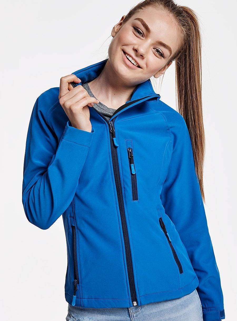 Kurtka softshell damska Roly z kieszenią na lewej piersi