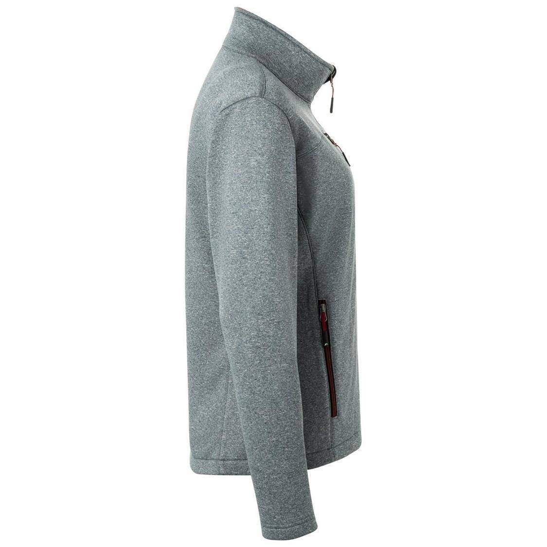 Kurtka softshell damska z kontrastową warstwą mikropolaru