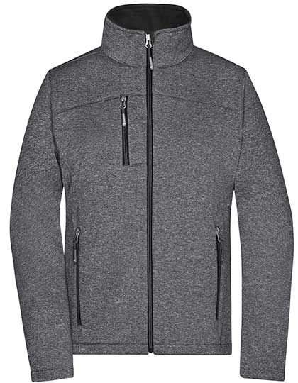 Kurtka softshell damska z kontrastową warstwą mikropolaru