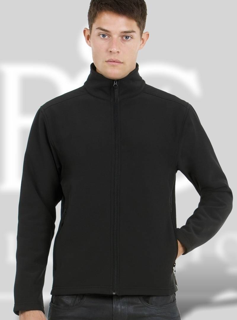 Kurtka softshell męska B&C z wydłużonymi plecami
