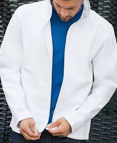 Kurtka softshell męska B&C z wydłużonymi plecami