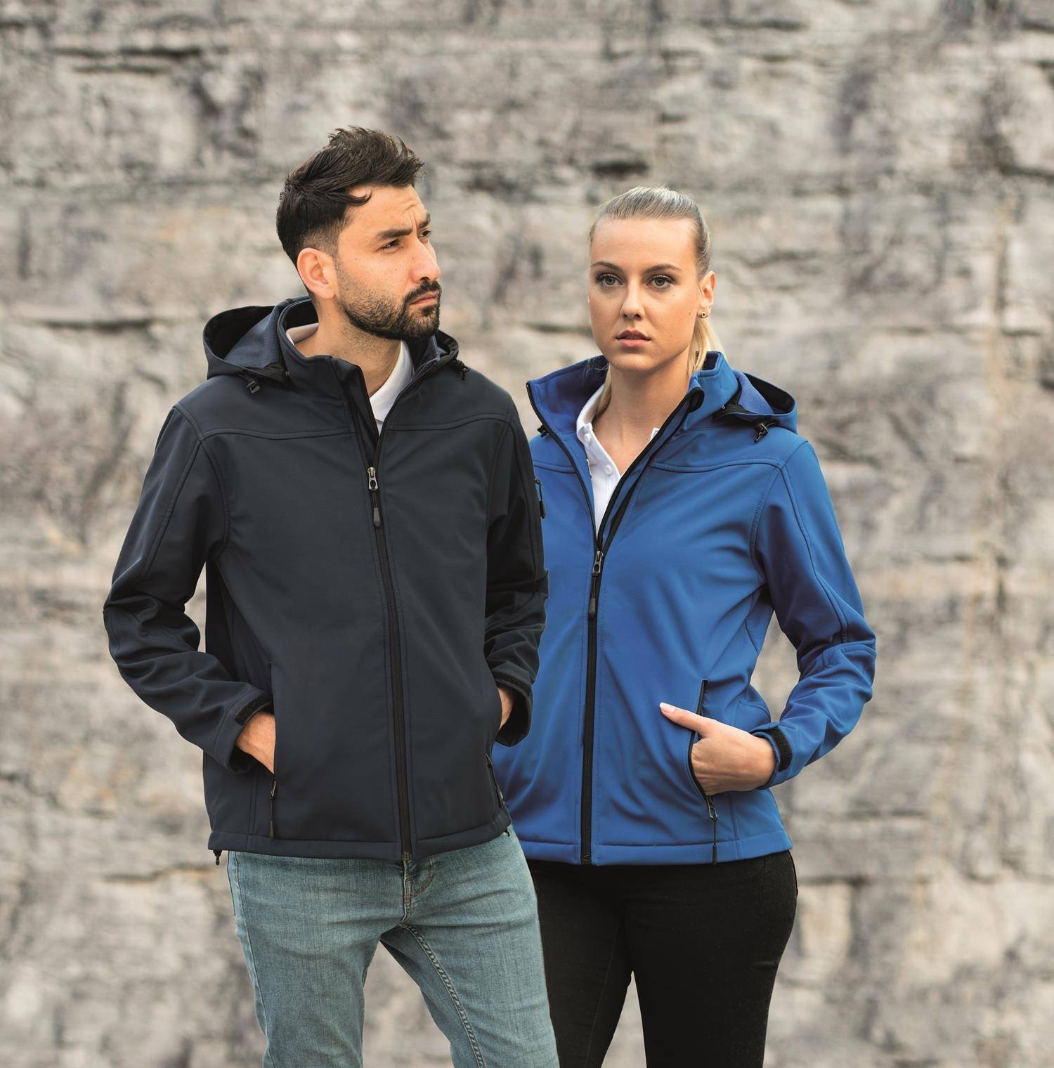 Kurtka softshell męska z trzywarstwowego materiału