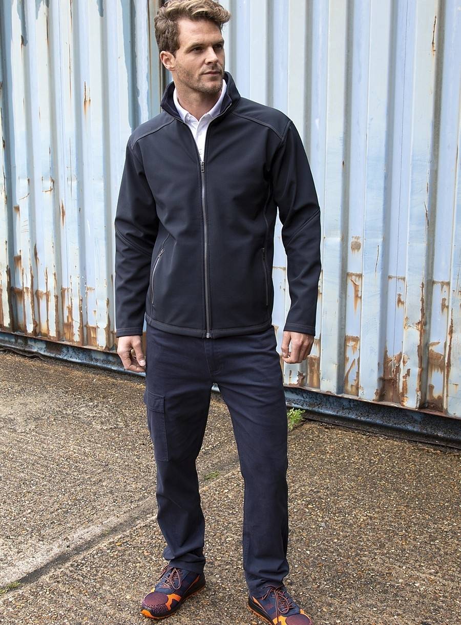 Kurtka softshell męska z wewnętrznym mikropolarem