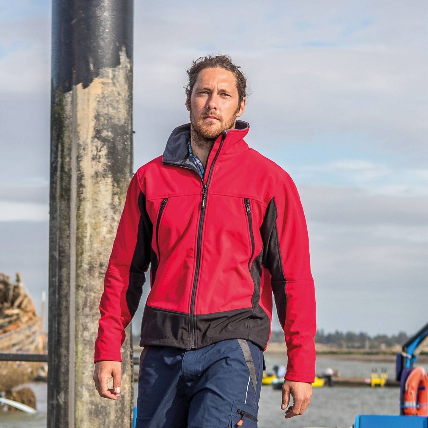 Kurtka softshell model męski Activity