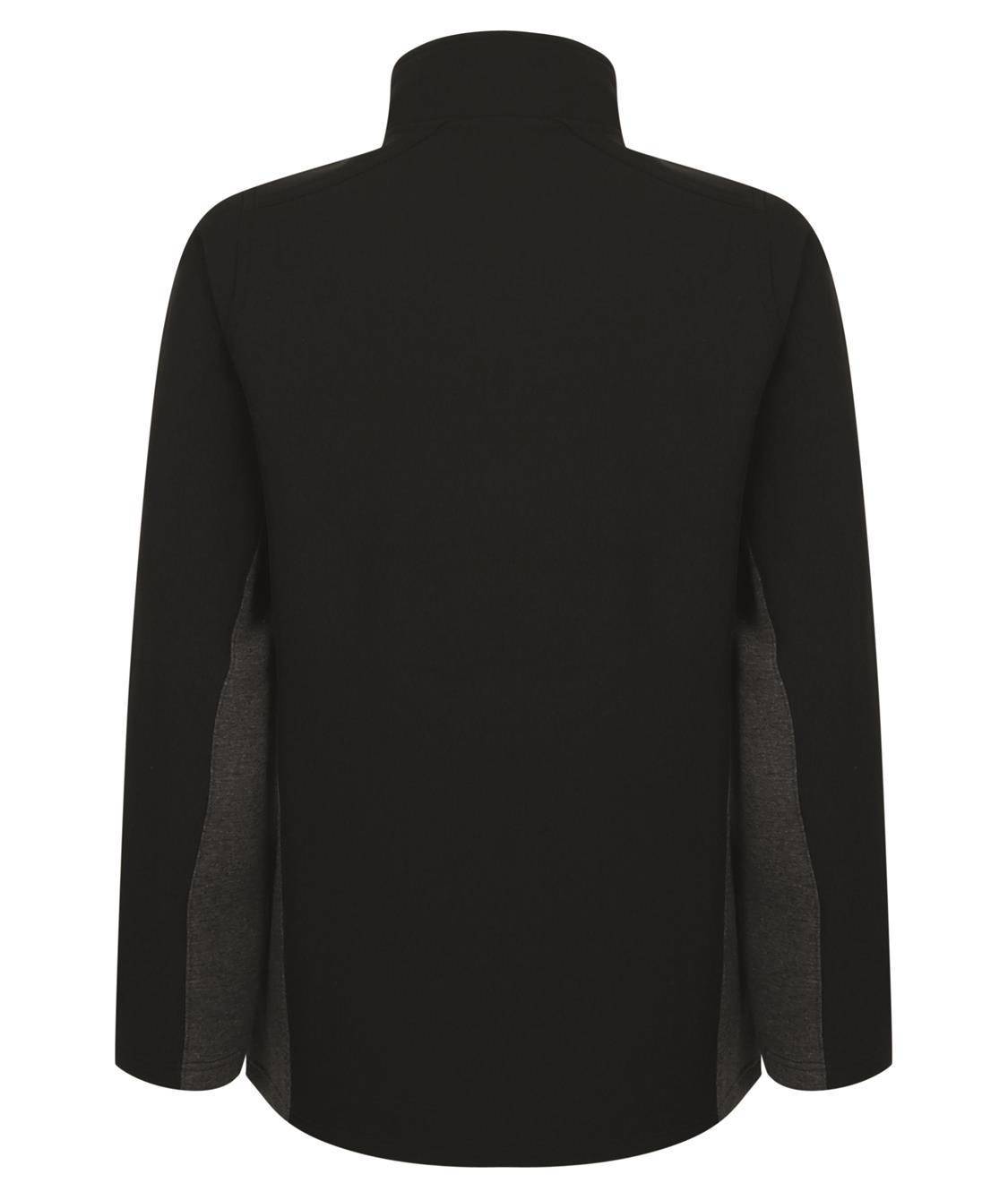 Kurtka softshell z mikropolarem i kontrastowymi bocznymi panelami