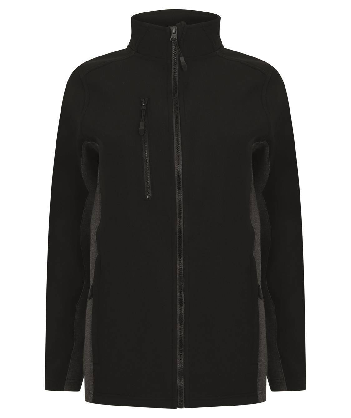 Kurtka softshell z mikropolarem i kontrastowymi bocznymi panelami