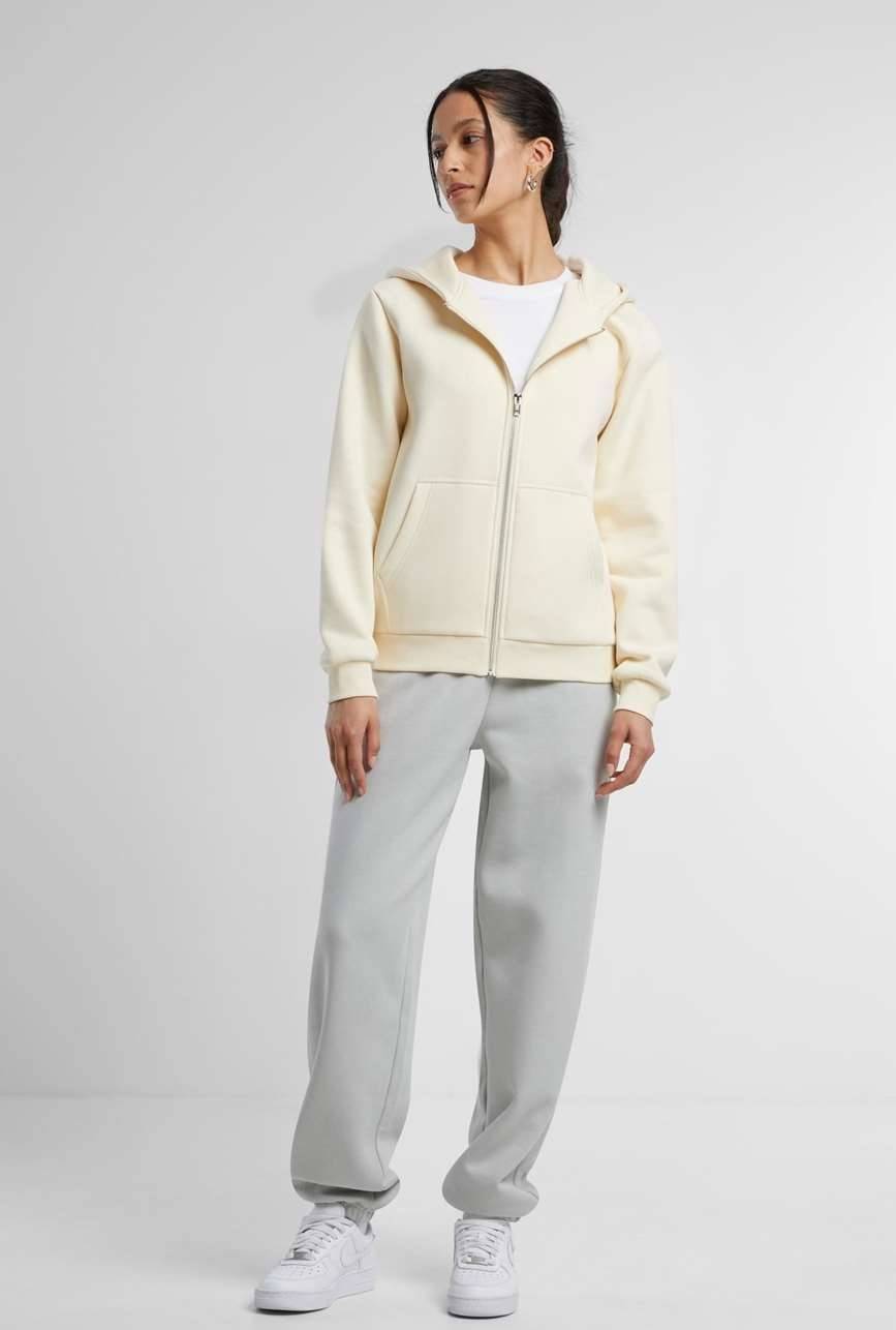Ladies Fluffy Zip Hoody