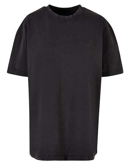 Ladies Oversized Acid Wash Tee